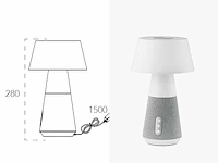 Lad decibel oplaadbare tafellamp met bluetoothspeaker - afbeelding 3 van  5