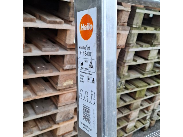 Ladder, hailo, profistep uno 7118-001 - afbeelding 2 van  5