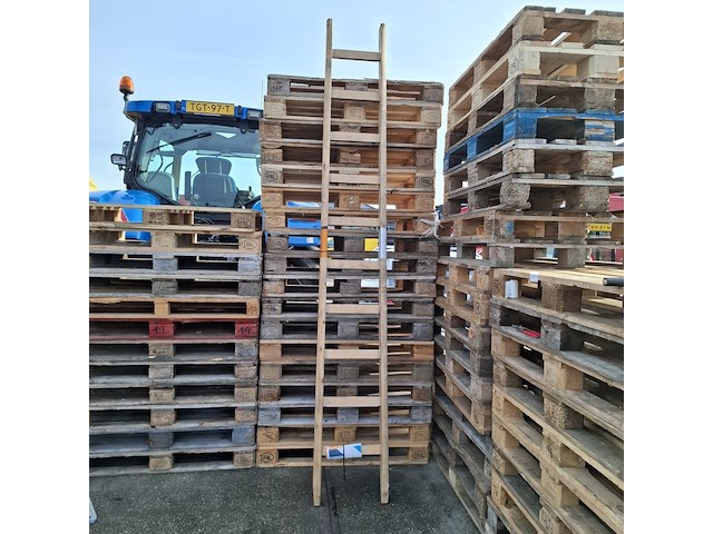 Ladder, layher, 1036.010., licht bruin - afbeelding 1 van  5