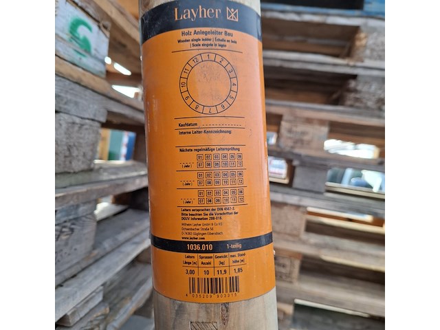 Ladder, layher, 1036.010., licht bruin - afbeelding 5 van  5