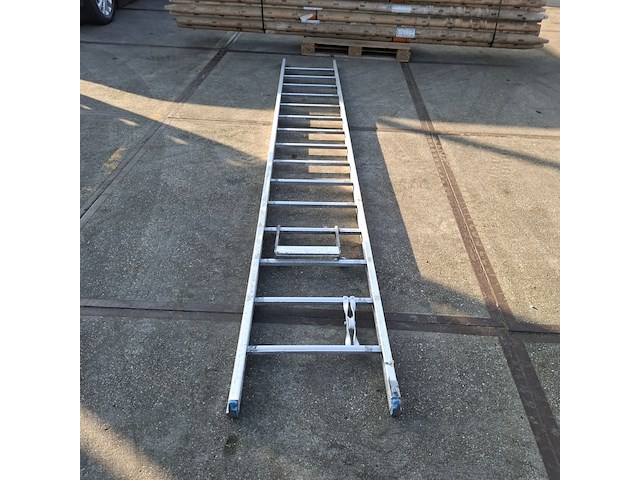 Ladder, solide, incompleet 15 treden, zilver - afbeelding 1 van  6