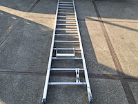 Ladder, solide, incompleet 15 treden, zilver - afbeelding 1 van  6