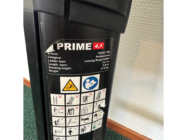 Ladder, telesteps, prime line 4,1, telescopisch - afbeelding 2 van  6