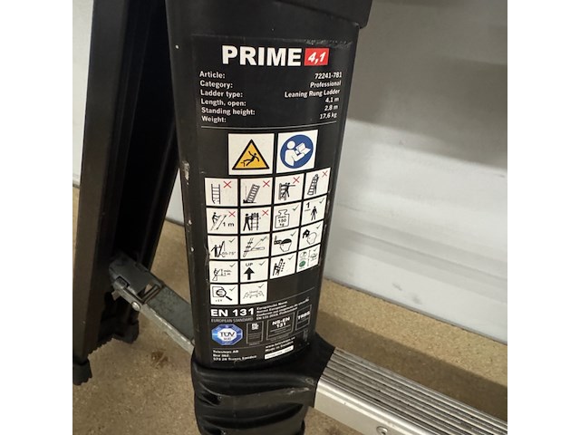 Ladder, telesteps, prime line 4,1 - afbeelding 2 van  6