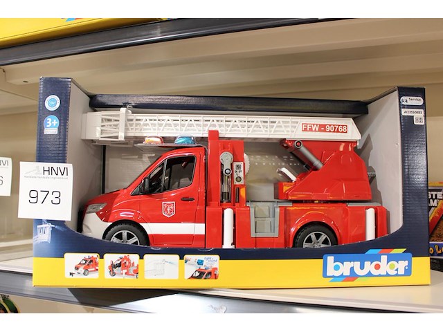 Ladderwagen bruder. - afbeelding 1 van  2
