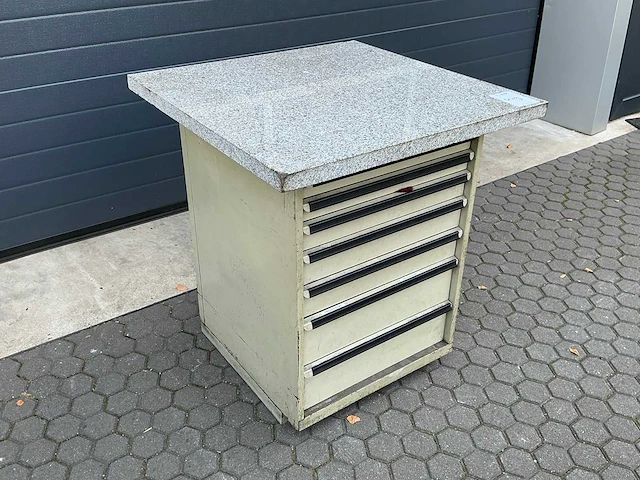 Ladekast met granieten blad incl inhoud - afbeelding 2 van  8
