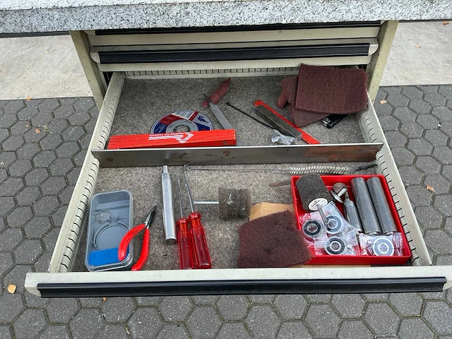 Ladekast met granieten blad incl inhoud - afbeelding 4 van  8