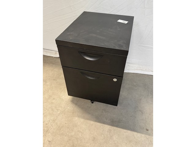 Ladenblok, zwart, verrijdbaar - afbeelding 1 van  3