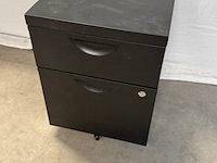 Ladenblok, zwart, verrijdbaar - afbeelding 1 van  3