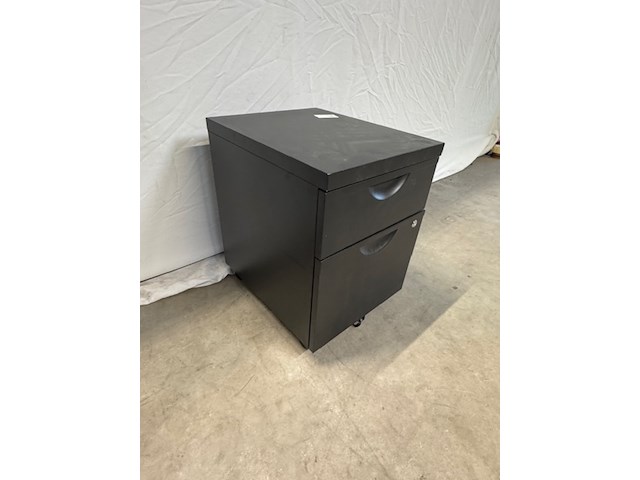 Ladenblok, zwart, verrijdbaar - afbeelding 3 van  3