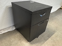 Ladenblok, zwart, verrijdbaar - afbeelding 3 van  3