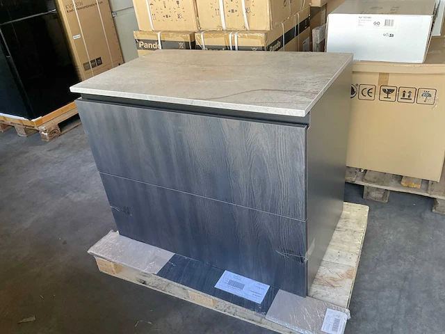Ladenkast 100 cm met composiet werkblad - afbeelding 1 van  7