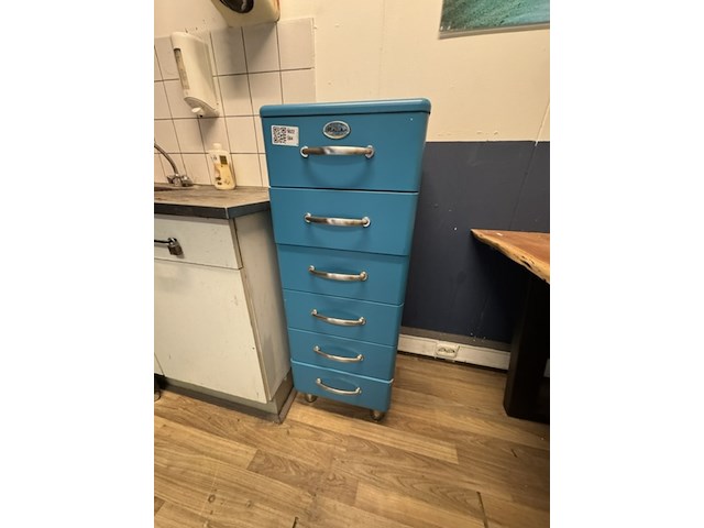 Ladenkast malibu, aquamarijn, 6-ladig - afbeelding 1 van  4