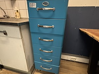 Ladenkast malibu, aquamarijn, 6-ladig - afbeelding 1 van  4