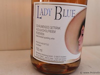 Lady blue rosé wijn alcoholvrij - 75 cl - winkelverkoopprijs € 7.25 - afbeelding 2 van  4