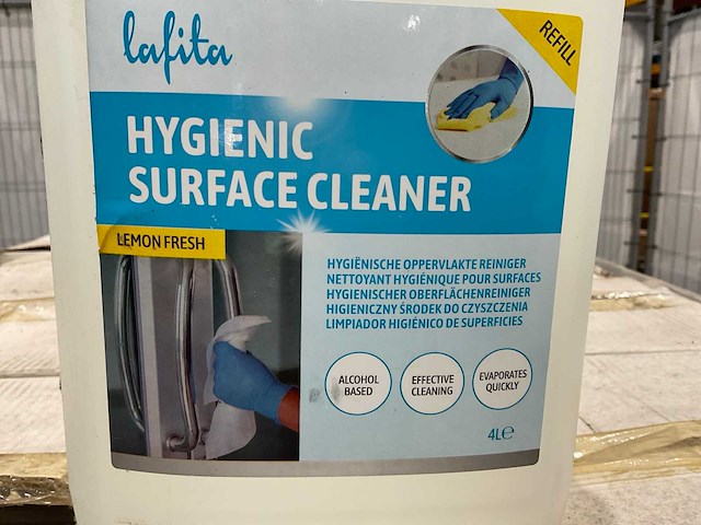 Lafita - lemon fresh - professionele oppervlakte reiniger 4 liter (144x) - afbeelding 5 van  7