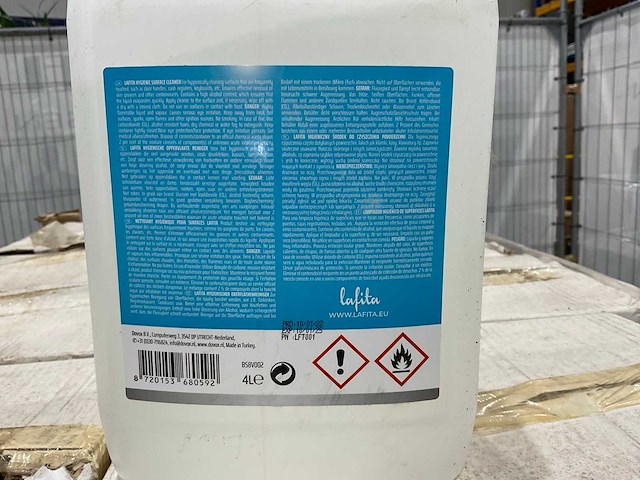 Lafita - lemon fresh - professionele oppervlakte reiniger 4 liter (144x) - afbeelding 6 van  7