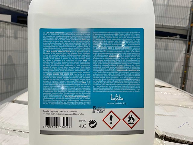 Lafita lemon fresh professionele oppervlakte reiniger 4 liter (180x) - afbeelding 6 van  7