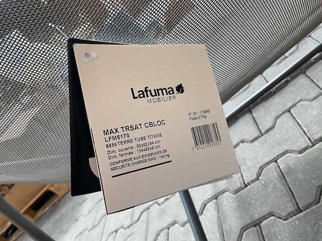 Lafuma - maxi transat batyline - tuinstoel (6x) - afbeelding 2 van  3