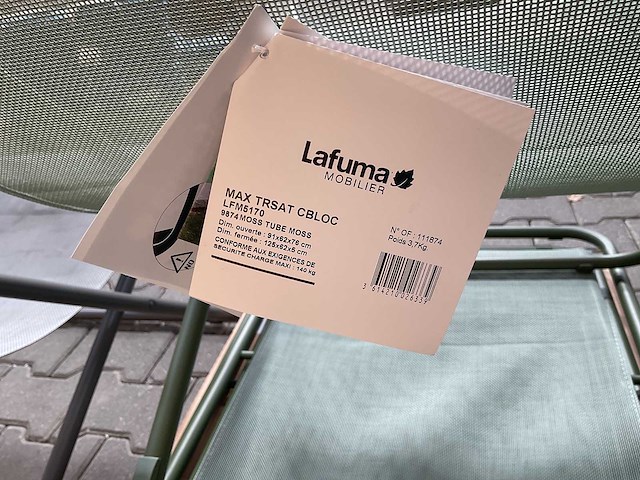 Lafuma - maxi transat batyline - tuinstoel (6x) - afbeelding 3 van  3