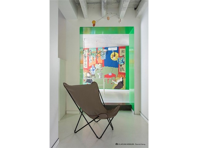 Lafuma maxi pop-up xl vlinderstoel grijs - afbeelding 2 van  3