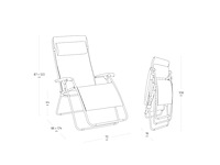 Lafuma rsxa xl clip relaxstoel zero gravity seigle ii - afbeelding 2 van  6