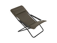 Lafuma transabed air comfort loungestoel verstelbaar inklapbaar taupe - afbeelding 1 van  5