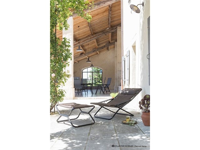 Lafuma transabed air comfort loungestoel verstelbaar inklapbaar taupe - afbeelding 4 van  5