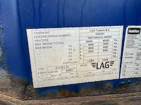 Lag trailer n.v 0-3-39 lt2 container oplegger - afbeelding 7 van  8