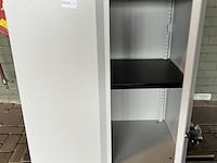 Lage archiefkast , bisley , grijs / chroom - afbeelding 2 van  4