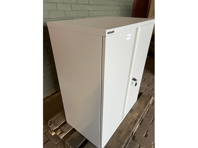 Lage archiefkast , bisley , grijs / chroom - afbeelding 3 van  4