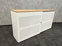 Lage stalen akoestische schuifdeurkast - afbeelding 1 van  6