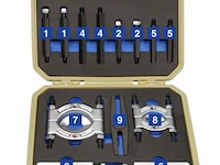 Lagertrekker / gereedschapset - 14-delig - incl. koffer