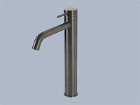 Lagoo garda wastafelkraan hoog brushed gunmetal pvd - afbeelding 1 van  6