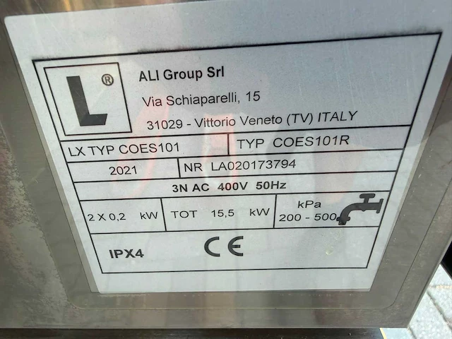 Lainox - lx coes101 - combisteamer - afbeelding 7 van  8