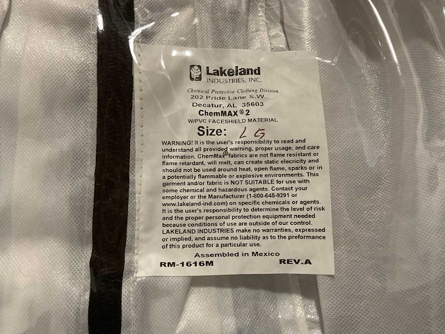 Lakeland chemmax 2 liquid splash garment (3x) - afbeelding 4 van  5