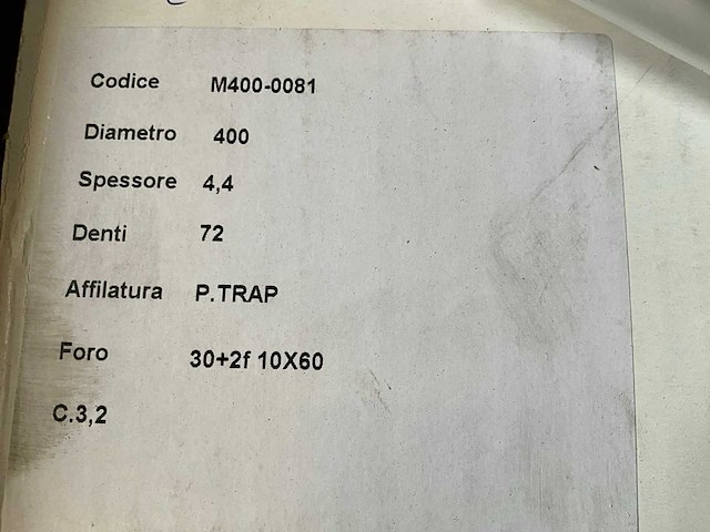 Lama ø 400 mm zaagblad (3x) - afbeelding 3 van  5