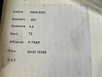 Lama ø 400 mm zaagblad (3x) - afbeelding 3 van  5