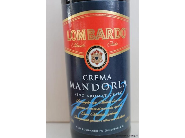 Lambardo crema mandoria rode wijn - 75 cl - winkelverkoopprijs € 8.79 - afbeelding 2 van  3
