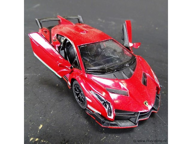 Lamborghini veneno rood\ - afbeelding 3 van  5