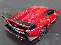 Lamborghini veneno rood\ - afbeelding 4 van  5