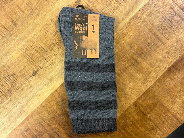 Lambs wool werksokken maat 43-46 - paar (720x) - afbeelding 1 van  5