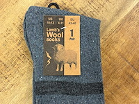 Lambs wool werksokken maat 43-46 - paar (720x) - afbeelding 2 van  5