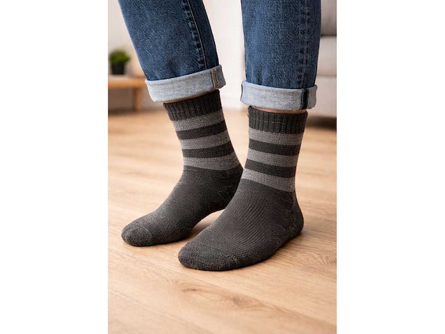 Lambs wool werksokken maat 43-46 - paar (720x) - afbeelding 4 van  5