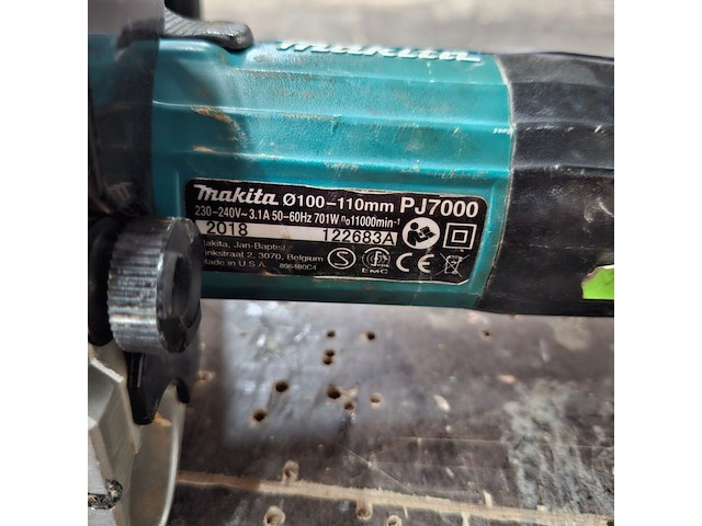 Lamellenfrees makita, pj7000, bouwjaar 2018 - afbeelding 5 van  7