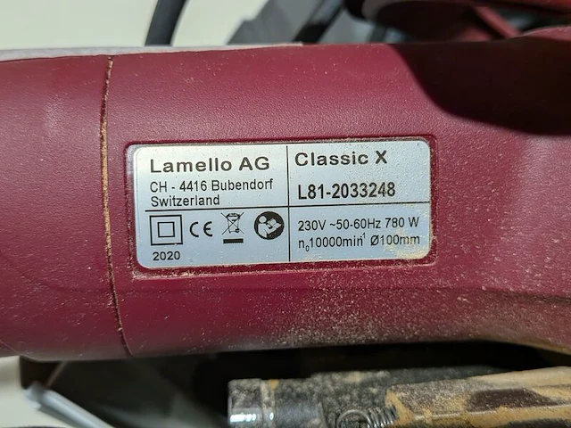 Lamellenfreesmachine, lamello, classic x, 2020 - afbeelding 3 van  4