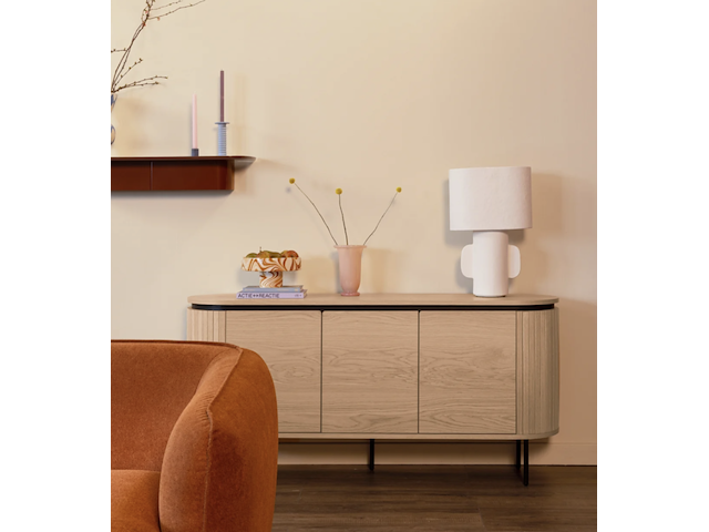 Lameller dressoir, byfonq, bruin - afbeelding 4 van  4