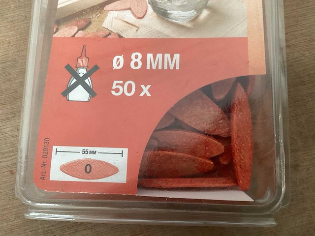 Lamello 50mm voorgelijmd (25x) - afbeelding 3 van  3