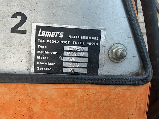 Lamers - 1983 - f900-16 - hogedrukreiniger - afbeelding 6 van  6