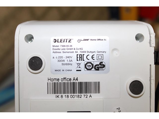 Lamineerapparaat leitz model 7368-00-36. - afbeelding 3 van  3